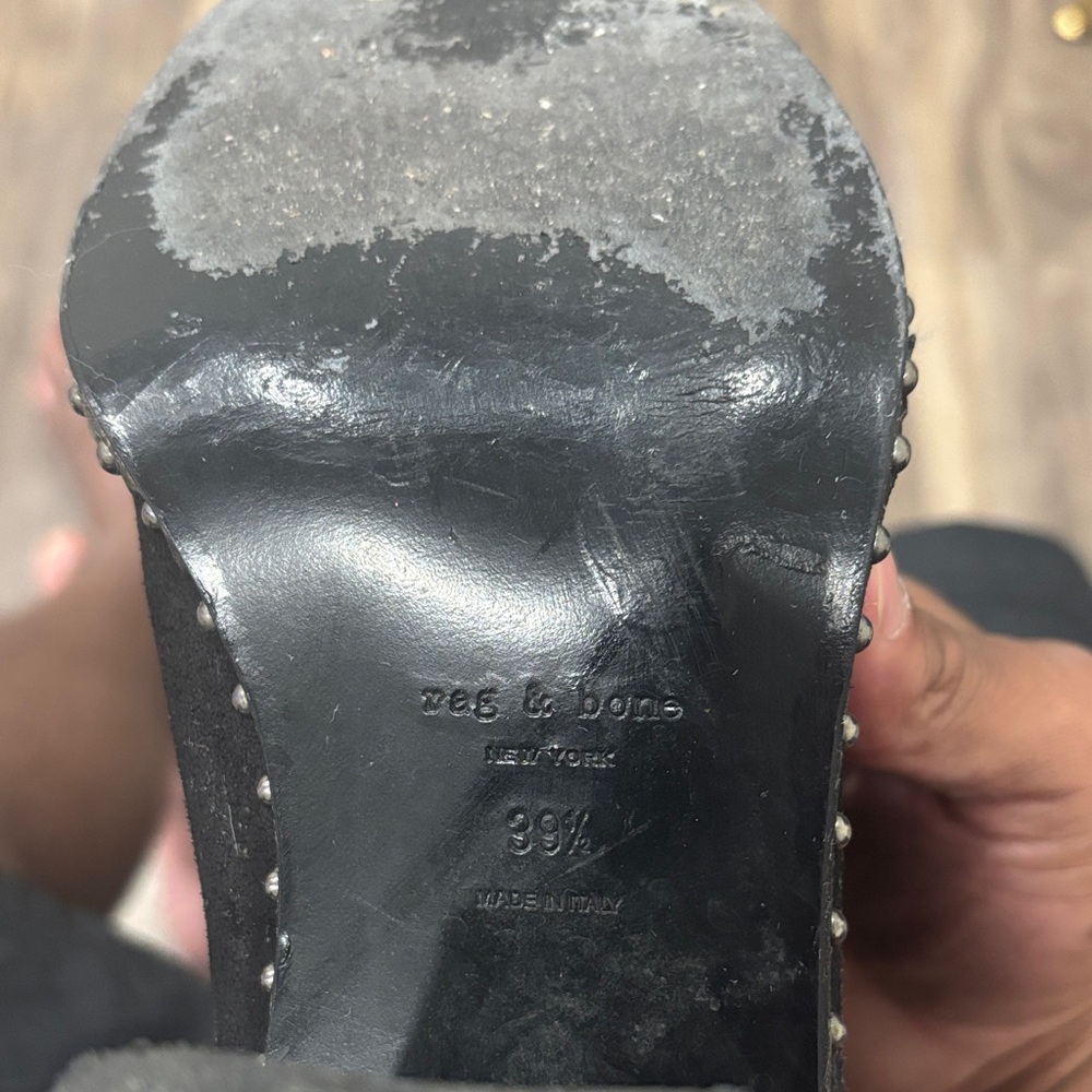 Rag & Bone Black Leather Sole
